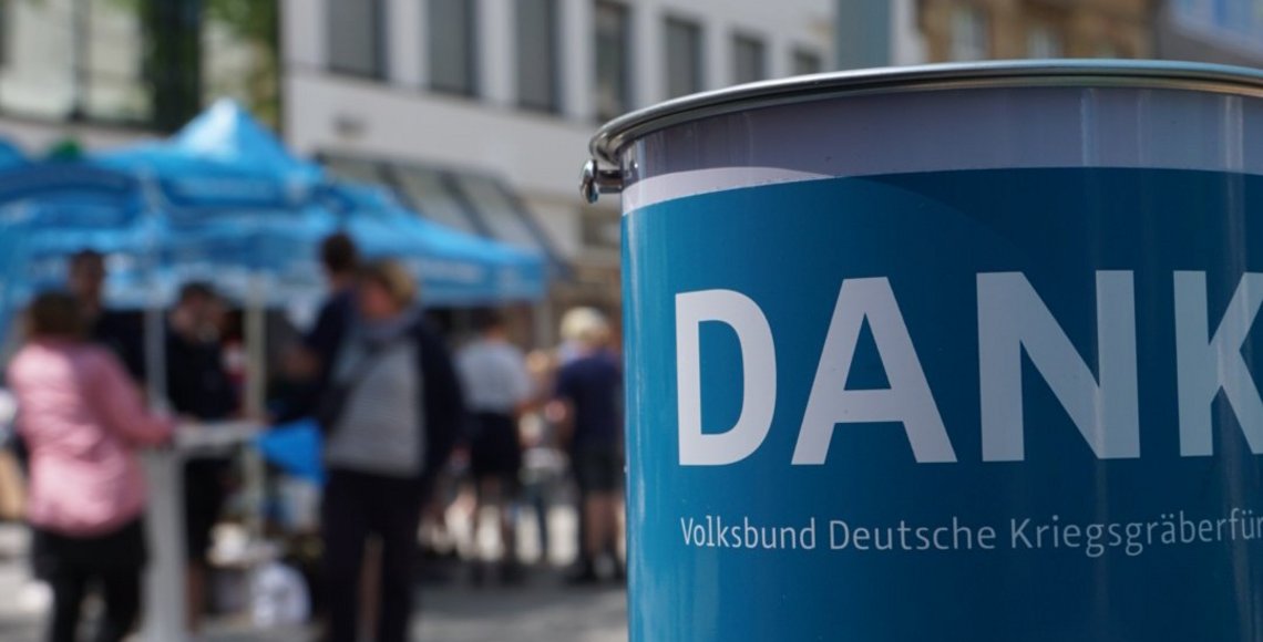 Spendendose des Volksbundes